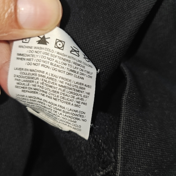 NIKE Men's Black Sweatshirt Hoodie Kangaroo pocket size Midium - Picture 11 of 11